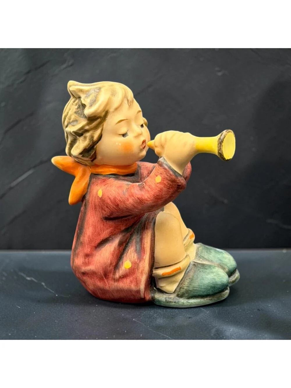 Vintage Goebel Hummel #391 Girl With Trumpet Figurine Made in W Germany 3 Inch